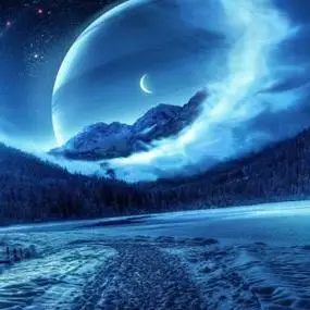 高冷风景头像月亮邮递员