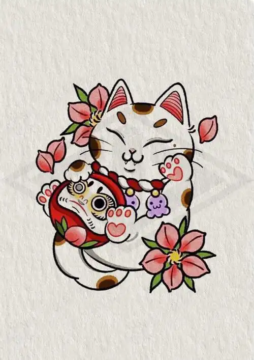 招财猫纹身江阴纹身店