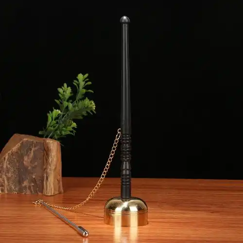 圆通佛具佛教用品 厂家直销 寺庙法会 长柄引磬 小法器 手磬