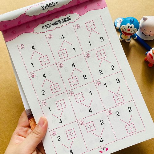 10以内分解与组成 儿童数学算数本十以内分成书思维训练习册口算题卡