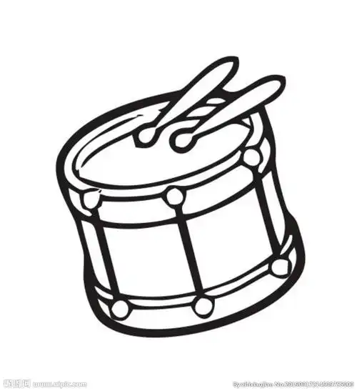 简笔画鼓图片