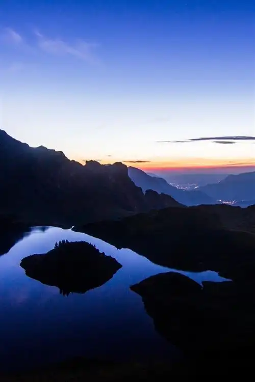 壁纸 山,湖,早晨,日出,自然景观 3840x2160 uhd 4k 高清壁纸, 图片