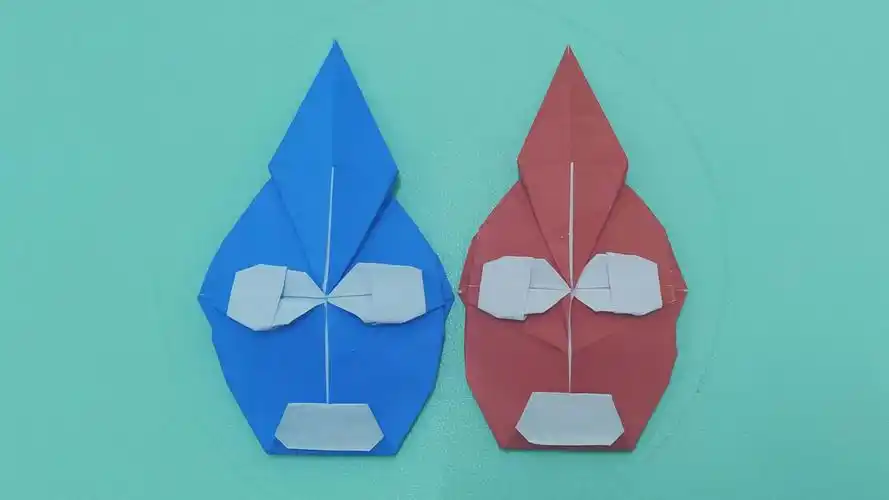 手把手教你折奥特曼头像,快来和奥特曼一起打怪兽吧