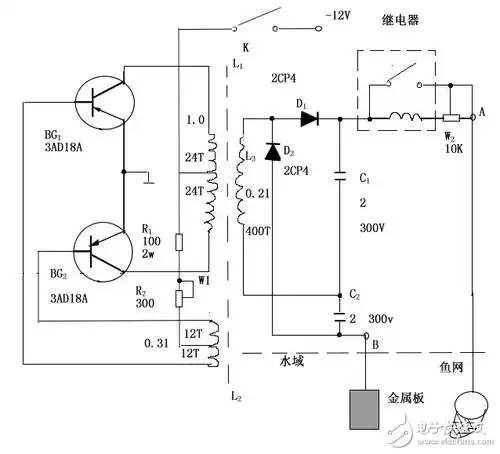 电子捕鱼器diy小功率