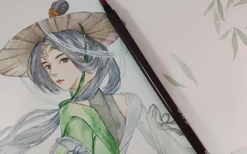 【水彩】【手绘王者英雄挑战】上官婉儿"言为心声,字为心画"