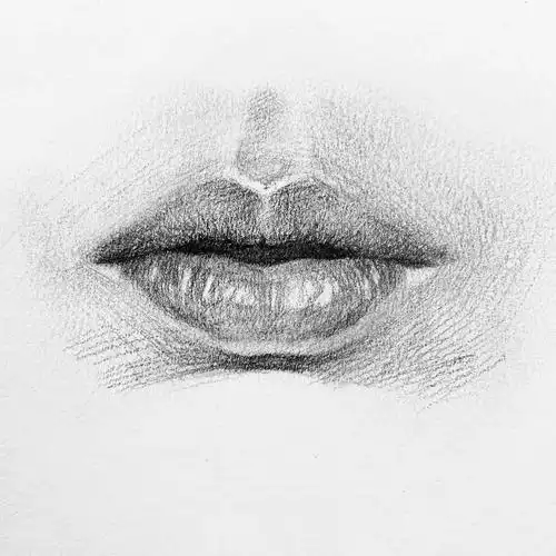 日绘社丨素描五官--嘴巴