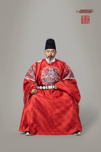 控弦司洞庭织锦云纹四团龙衮服明朝皇帝藩王妆花龙袍定制商品