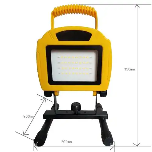 20w led充电应急灯野外照明灯 abs塑壳手提式充电工作灯 sos爆闪