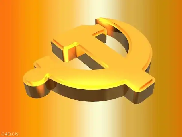 党徽c4d模型emblem3dmodel