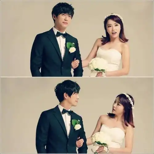 洪真英婚纱造型照片_婚纱摄影图片