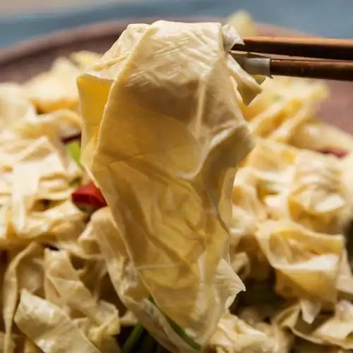 方形豆腐皮豆腐衣手工油豆皮干货薄豆制品火锅专用食材凉拌菜半斤