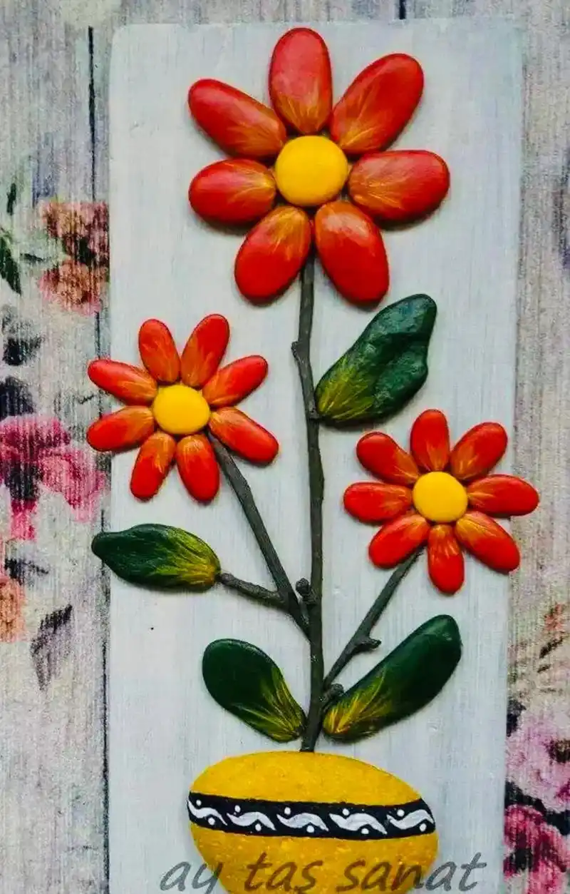 立夏园艺 #石头画创意作品 #不一样的美 - 抖音