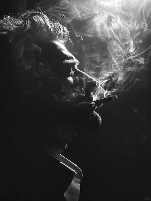 2024微信头像男生霸气冷酷 抽烟