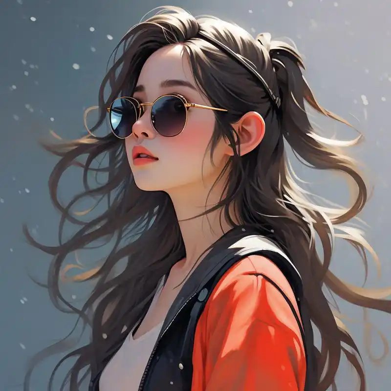 戴墨镜女生头像 想要展现你的酷炫个性吗?