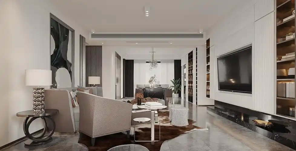 现代风格 客餐厅-室内设计-拓者设计吧