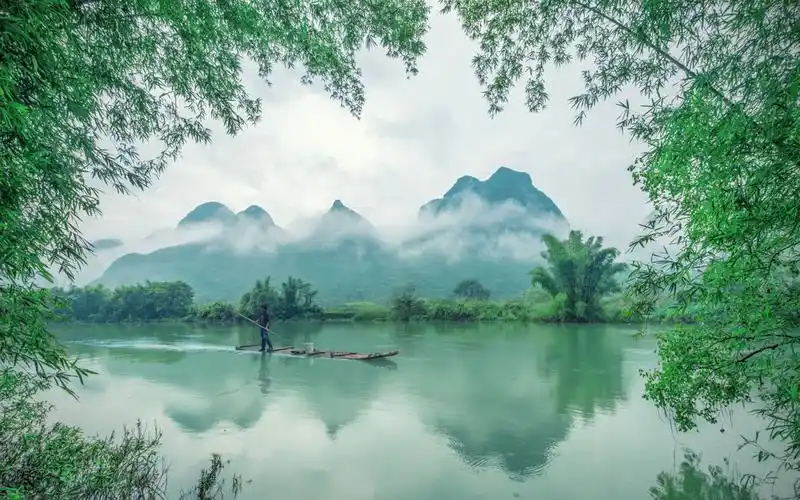 诗意清新山水壁纸_充满美好诗意的风景