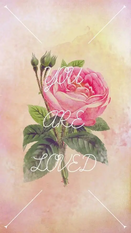 创意手绘玫瑰花插画,高清图片,手机锁屏桌面-壁纸族