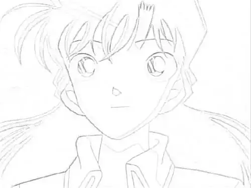 毛利兰简笔画画法