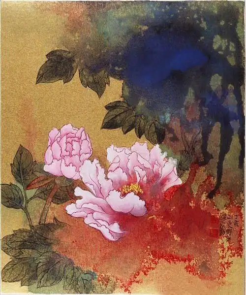 孙家勤泼墨泼彩绘画作品