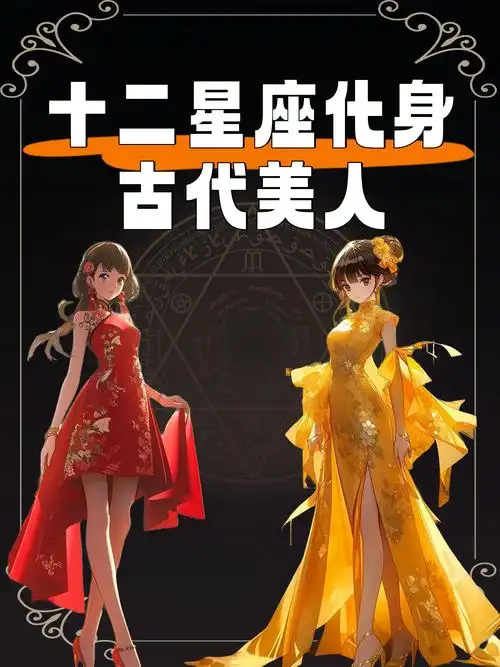 穿越时空,十二星座化身古代美人 每一个星座都有自己独特的魅力,不同