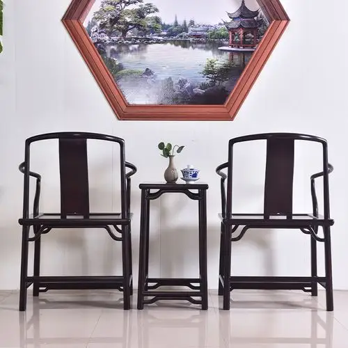 红木家具赞比亚血檀明式简约南宫中式实木围椅太师椅其它椅子