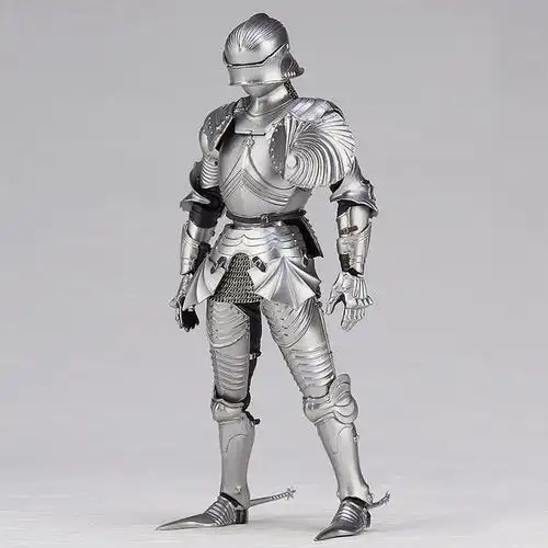 海洋堂『takeya式自在置物』15世纪哥德式骑兵铠甲 青铜/白银