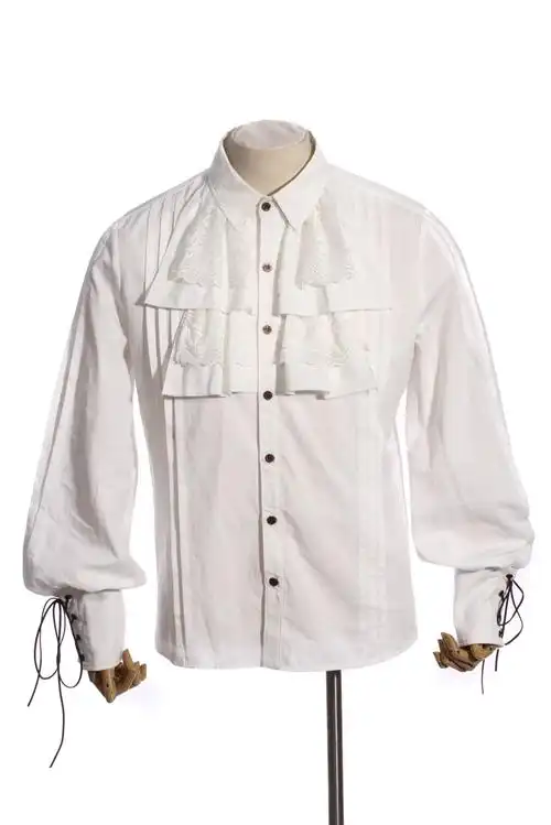 钢铁老爷中世纪蒸汽朋克复古长袖宫廷礼服灯笼衬衣衬衫