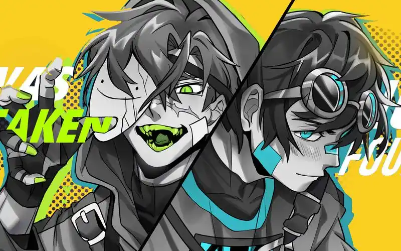 【mcyt】dream与george的镭射吧唧柄图【绘画过程/dream/georgenot