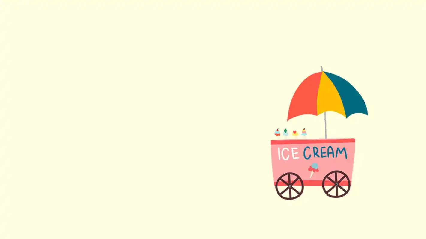 文艺小清新卡通纯色背景图片高清桌面壁纸