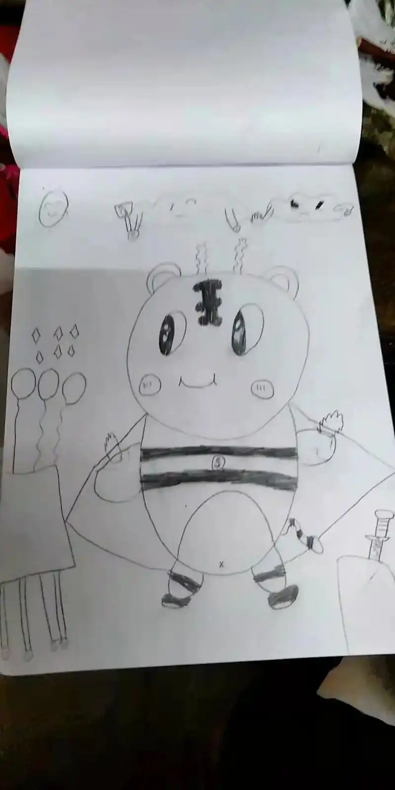 萌宝创思作画 #儿童简笔画  - 抖音