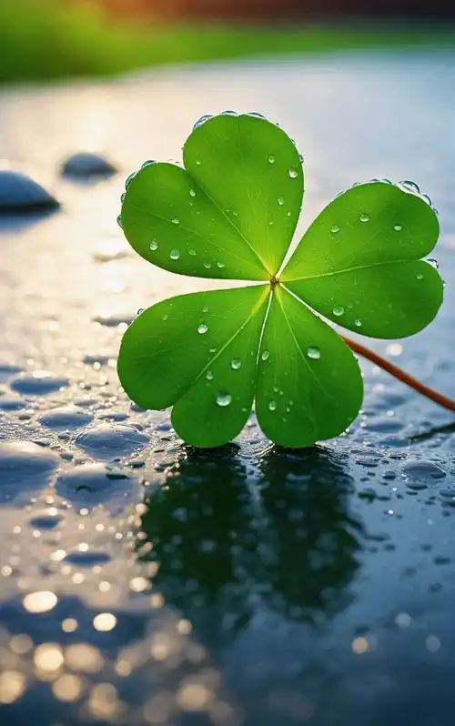 这种变异的机会率大约是十万分之一,因此四叶草被国际公认为幸运的