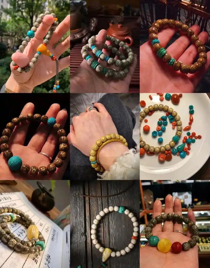 星月菩提搭配.各种星月菩提搭配示范,深色配浅色,浅色配深色, - 抖音