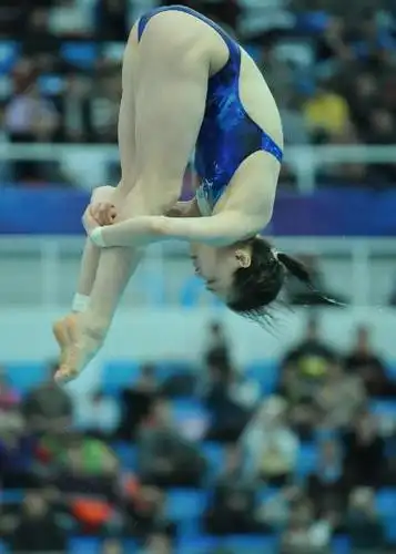 图文跳水世界杯女子3米板半决赛吴敏霞更胜一筹