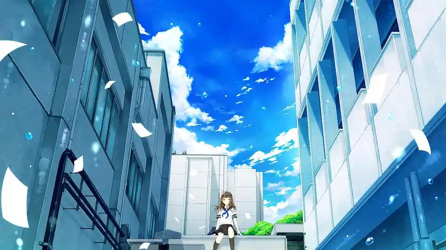 唯美治愈动漫插画桌面壁纸