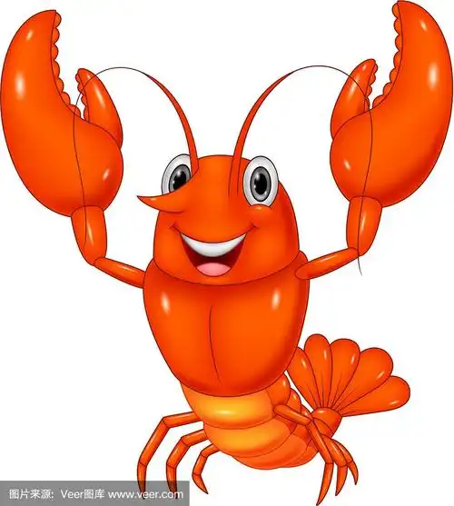 卡通龙虾