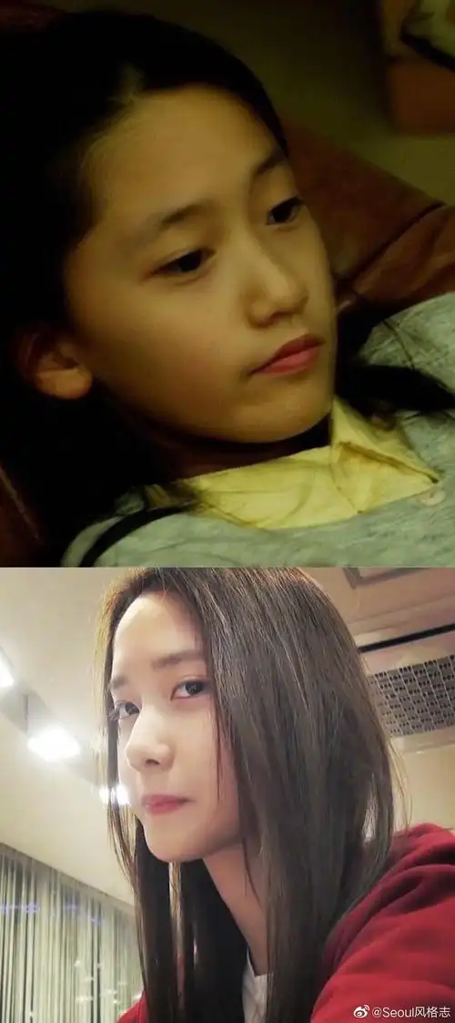 翻到的林允儿童年照可爱啊让姐姐抱抱