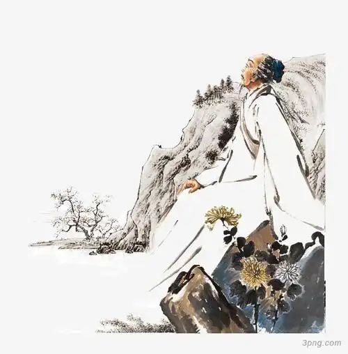 中国风古人png素材透明免抠图片装饰效果