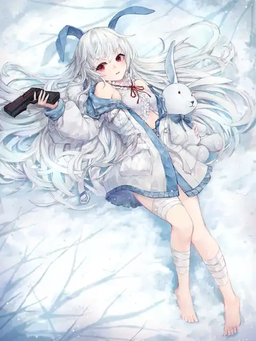 2018年第一次雪 雪与少女唯美壁纸