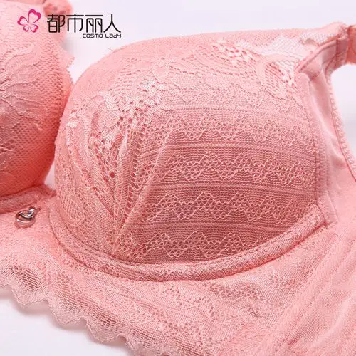 清仓都市丽人内衣深v性感厚款聚拢红色胸罩胸衣女收副乳上托防滑