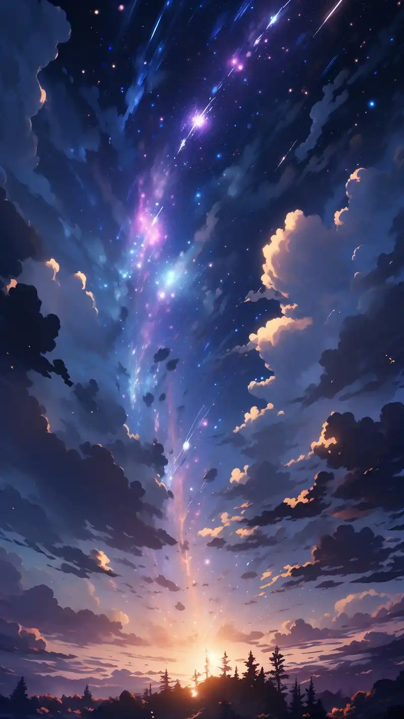 qq夜空壁纸,美化你的聊天背景 想给你的qq聊天背景增添一抹神秘的夜空