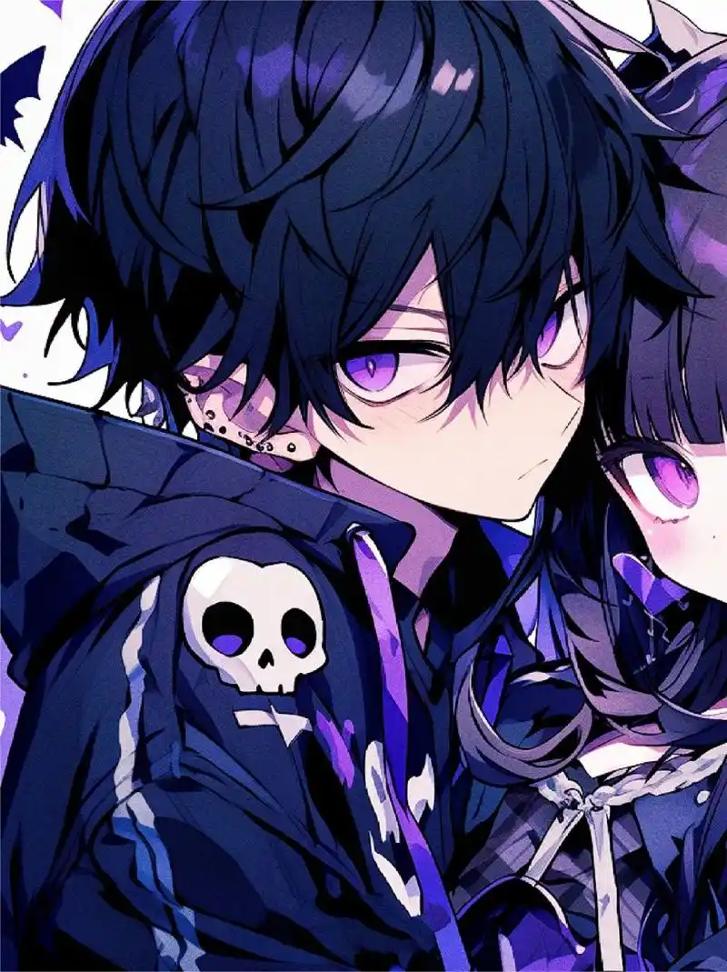 96 甜酷cp|库洛米情侣头像(六) 你我本无缘,全靠山海的喜欢