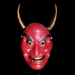 00摩滴师傅淘宝矢量日本武将面具日式武士鬼面盔甲头盔插画logo标志