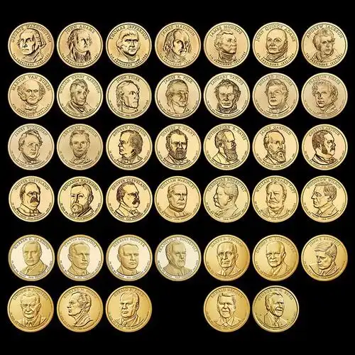 【精选硬币收藏】 美国总统币 1元纪念币 2007-2020年 第21-41枚系列