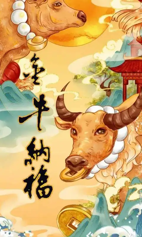2021牛年新年新春吉祥招财进宝,牛转乾坤气冲天手机壁纸集图片大全