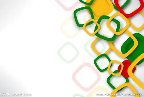 彩色方形框背景矢量素材图片