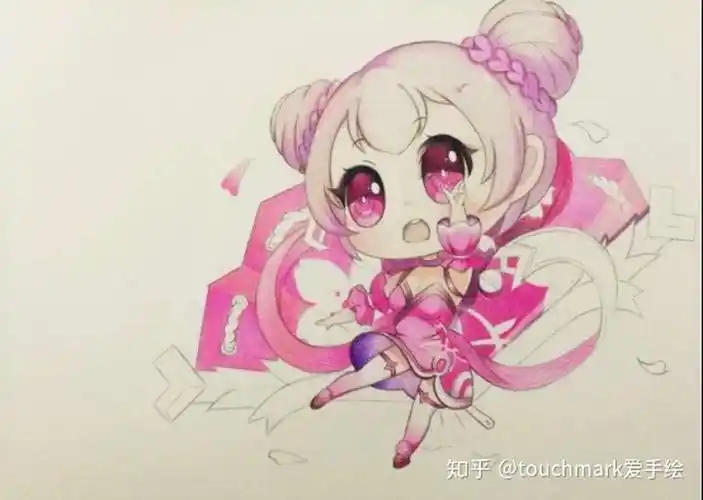 马克笔手绘教程王者荣耀人物q版小乔