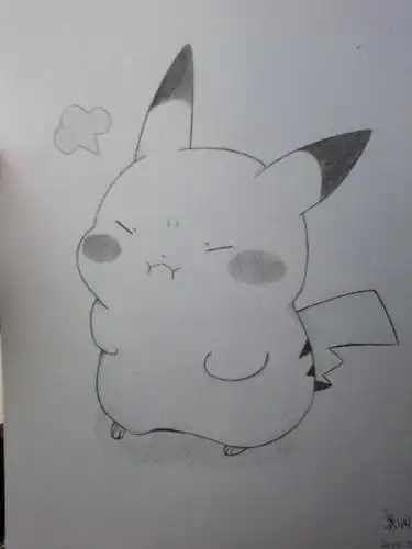 画皮卡丘的简笔画与步骤