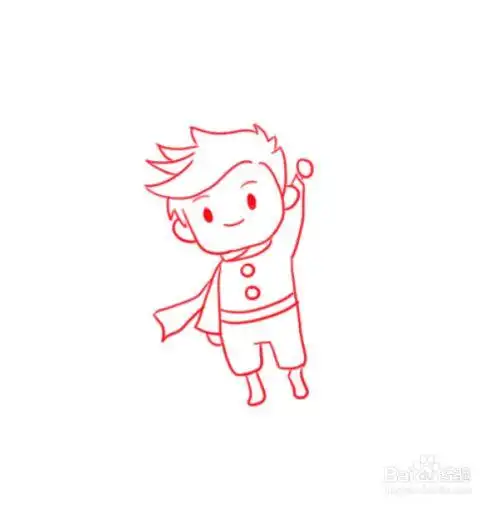 怎么画小王子的简笔画