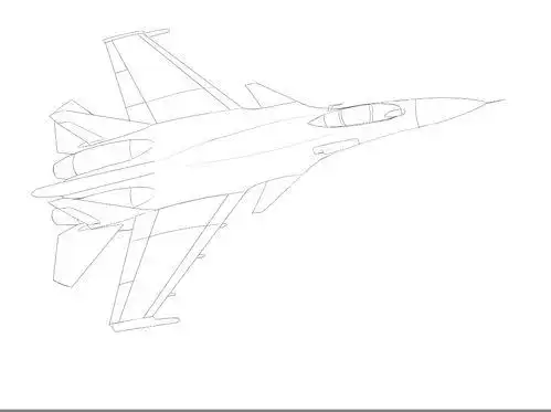 简笔画战斗机简笔画战斗机器人