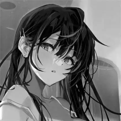 高质量动漫女头黑白图片 高清好看的黑白画女动漫_女生微信头像_头像